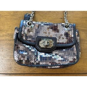Small Sequin Coach Crossbody